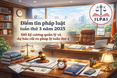 Điểm tin pháp luật tuần thứ 3 năm 2025: Siết kỷ cương quản lý và dự báo rủi ro pháp lý tuần thứ 4