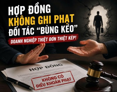 Hợp đồng không ghi phạt – đối tác “bùng kèo”, doanh nghiệp tự đẩy mình vào thế yếu