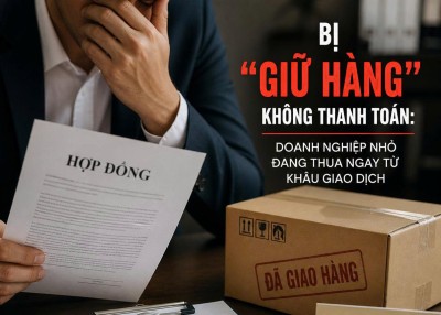 Bị "giữ hàng" không thanh toán: Doanh nghiệp nhỏ đang thua ngay từ khâu giao dịch