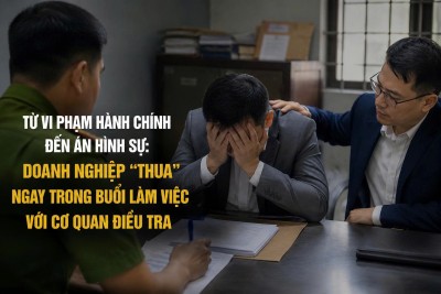 Từ vi phạm hành chính đến án hình sự: Doanh nghiệp “thua” ngay trong buổi làm việc với cơ quan điều tra