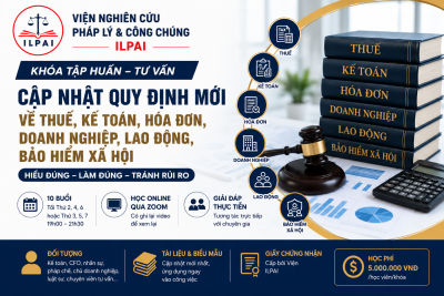 CẬP NHẬT QUY ĐỊNH MỚI VỀ THUẾ, KẾ TOÁN, HÓA ĐƠN, DOANH NGHIỆP, LAO ĐỘNG VÀ BẢO HIỂM XÃ HỘI NĂM 2026
