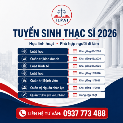 Tuyển sinh Thạc sĩ ILPAI 2026 - Các ngành đào tạo