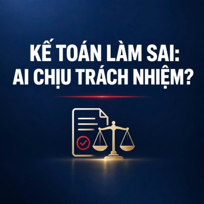 Kế toán làm sai, ai chịu trách nhiệm: kế toán, giám đốc hay người đại diện pháp luật?