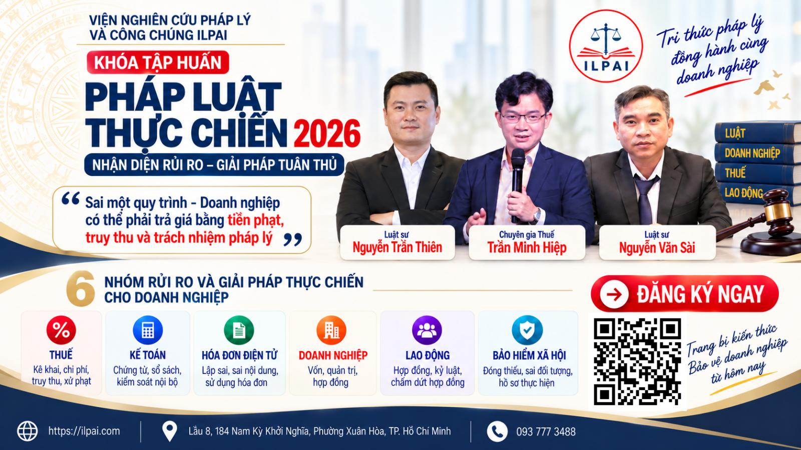 Khóa thực chiến: Nhận diện rủi ro pháp lý – Giải pháp xử lý